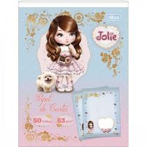 Papel de Carta Jolie - Caderno Colado Tilibra - 50 Folhas Decoradas Papel de Carta Jolie - Caderno Colado Tilibra - 50 Folhas Decoradas