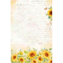 Papel de Carta - Litoarte - Girassol 11