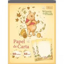 Papel de Carta Winnie the Pooh Tilibra - 50 Folhas Decoradas - 177x240mm Papel de Carta Winnie the Pooh Tilibra - 50 Folhas Decoradas - 177x240mm
