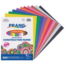 Papel de construção Prang 10 cores variadas 9x12 500 folhas Papel de construção Prang 10 cores variadas 9x12 500 folhas