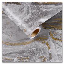 Papel de contato CRE8TIVE Wide 60x900cm Mate Gold Grey Marble