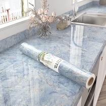 Papel de contato de mármore azul STICKEEP para bancadas 45x800 cm Papel de contato de mármore azul STICKEEP para bancadas 45x800 cm