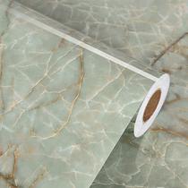 Papel de contato LIKILIKI Green Marble 40cm x 12m Impermeável