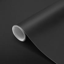 Papel de contato seonta preto fosco 40x200cm impermeável