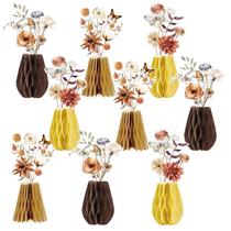 Papel de decoração de mesa Jazz Burnt Orange Flowers x9 Papel de decoração de mesa Jazz Burnt Orange Flowers x9