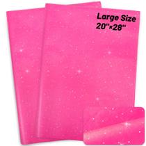 Papel de embrulho artesanal MR FIVE 50x70cm Pink Glitter 30 folhas