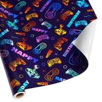 Papel de embrulho BIOBROWN Gaming 43 cm x 10 m Design colorido Papel de embrulho BIOBROWN Gaming 43 cm x 10 m Design colorido