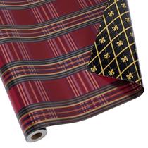 Papel de embrulho de Natal reversível LaRibbons 43x1005 cm