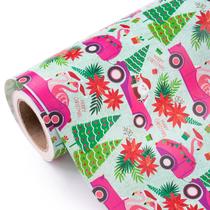 Papel de embrulho de Natal WRAPAHOLIC Cars 43,2 pés quadrados Papel de embrulho de Natal WRAPAHOLIC Cars 43,2 pés quadrados