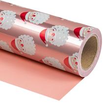 Papel de embrulho de Natal WRAPAHOLIC reversível 43cm x 10m Papel de embrulho de Natal WRAPAHOLIC reversível 43cm x 10m