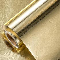 Papel de embrulho de papel de embrulho em folha floral em relevo 3D LeZakaa Gold 43x100 cm