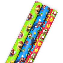 Papel de embrulho Hallmark Nintendo Super Mario Kids 60m²