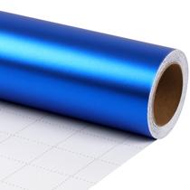 Papel de embrulho LaRibbons Blue Matte Metal 76cm x 10m Papel de embrulho LaRibbons Blue Matte Metal 76cm x 10m