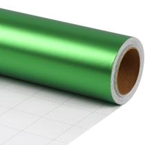 Papel de embrulho LaRibbons Green Matte Metal 76cm x 10m