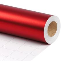 Papel de embrulho LaRibbons Red Matte Metal 43cm x 12m