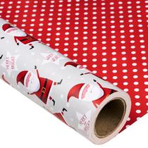 Papel de embrulho MAYPLUSS Jumbo Roll 76cm x 30m de Natal Papel de embrulho MAYPLUSS Jumbo Roll 76cm x 30m de Natal