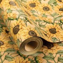 Papel de embrulho MAYPLUSS Kraft Sunflowers 43x1005 cm Papel de embrulho MAYPLUSS Kraft Sunflowers 43x1005 cm