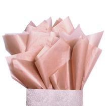 Papel de embrulho para presente UNIQOOO Metallic Rose Gold 20x14cm 100 folhas Papel de embrulho para presente UNIQOOO Metallic Rose Gold 20x14cm 100 folhas