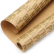 Papel de embrulho Ribbli Birthday Kraft Vintage Style 17x394cm