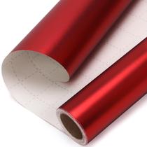 Papel de embrulho Ribbli Red Metallic Matte 76cm x 10mm Papel de embrulho Ribbli Red Metallic Matte 76cm x 10mm
