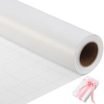 Papel de embrulho Roll woric White 43cm x 10m Aniversário de casamento Papel de embrulho Roll woric White 43cm x 10m Aniversário de casamento