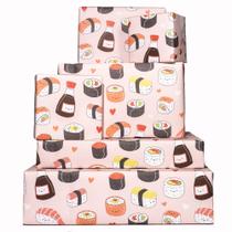 Papel de embrulho rosa CENTRAL 23 Sushi Faces 6 folhas 69x48 cm