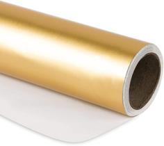 Papel de embrulho RUSPEPA Golden Metallic Solid Matte 44,45 cm x