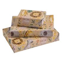 Papel de embrulho RUSPEPA Jungle Animals Mini Roll 43cm x 10m