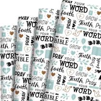 Papel de embrulho Sanixin Religious Church 12 folhas 70x50cm Papel de embrulho Sanixin Religious Church 12 folhas 70x50cm