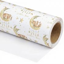 Papel de embrulho SaringSwoon Baby Shower com design de coelhinho