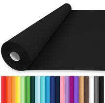 Papel de embrulho Vanhench Black 36cm x 2400cm para Halloween