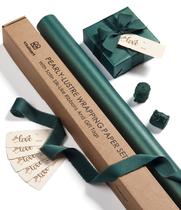 Papel de Embrulho Vitalizart Green - Conjunto com 30 Folhas com Brilho Perolado