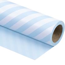 Papel de embrulho WRAPAHOLIC Reversível Baby Blue 76cm x 10m Papel de embrulho WRAPAHOLIC Reversível Baby Blue 76cm x 10m