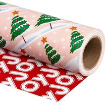 Papel de embrulho WRAPAHOLIC Rolo de Natal reversível 43x10 m Papel de embrulho WRAPAHOLIC Rolo de Natal reversível 43x10 m