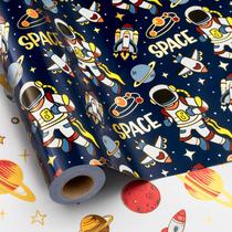 Papel de embrulho Yarcony Space Birthday Boys 43cm x 10m