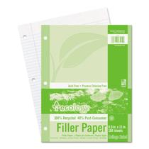 Papel de enchimento Pacon Ecology College governou 150 folhas