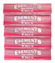 Papel de enrolar Elements King Size Slim Pink 160 folhas Papel de enrolar Elements King Size Slim Pink 160 folhas