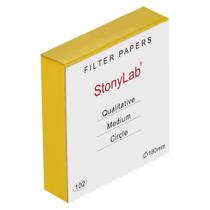 Papel de filtro stonylab qualitativo 180 mm de diâmetro 20 mícrons