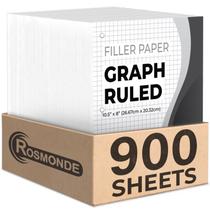 Papel de folha solta Rosmonde, pacote com 6, 900 folhas, 21x27cm, 54gsm Papel de folha solta Rosmonde, pacote com 6, 900 folhas, 21x27cm, 54gsm