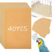 Papel de forro de cascalho 40 unidades para Bird Cage Birheatry 28x43cm