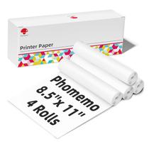 Papel de impressora térmica Phomemo M832 8,5x11" 4 rolos Papel de impressora térmica Phomemo M832 8,5x11" 4 rolos