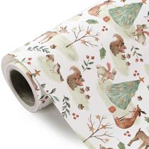 Papel de Natal Kraft WRAPAHOLIC de 43 x 10 m Papel de Natal Kraft WRAPAHOLIC de 43 x 10 m