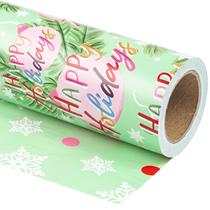 Papel de Natal reversível WRAPAHOLIC para embrulho de presente 43x10 m