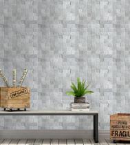 Papel de Parede 10 Metros Adesivo Marmore Pedras em Tons de Cinza Papel de Parede 10 Metros Adesivo Marmore Pedras em Tons de Cinza