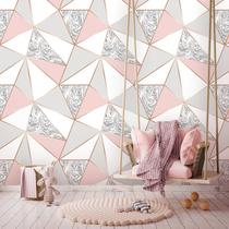 Papel de Parede 10 Metros Zara Mármore Rose Gold