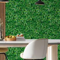 Papel de Parede 18M Folhas Verde Tipo Hera Painel Estampado Floral 3d Vinilico Paisagem Natural Vivo Realista