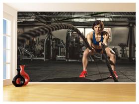 Papel De Parede 3D Academia Exercício Exercício Funcional 3,5M Aca27