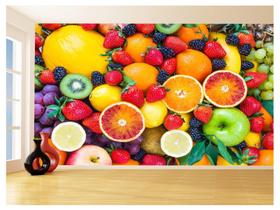 Papel De Parede 3D Alimentos Frutas Coloridas 3,5M Al413 - Você Decora