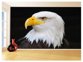 Papel De Parede 3D Animais Ave Aguia Rosto Olho 3,5M Anm291 Papel De Parede 3D Animais Ave Aguia Rosto Olho 3,5M Anm291