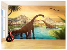 Papel De Parede 3D Animais Dinossauro Jurassic 3,5M Anm430 - Você Decora